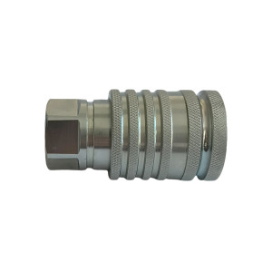 71 Series | PS Push-pull ISO 7241 A Female Couplings For Agriculture, Panel Mounting, Ball Valve (Steel)