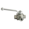 EHVT Series | BK3 Three-Way High-Pressure Ball Valve - T Type (Steel)