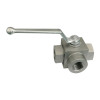 EHVT Series | BK3 Three-Way High-Pressure Ball Valve - T Type (Steel)