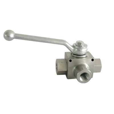 EH EHVL Series | BK3 Three-Way Diverter High-Pressure Ball Valve - L Type (Steel)
