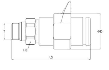 Hydraulic Push-Pull Coupling female