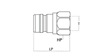 Hydraulic Quick Coupling male