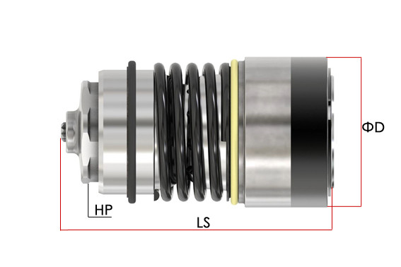 Trailer brake coupling female thread