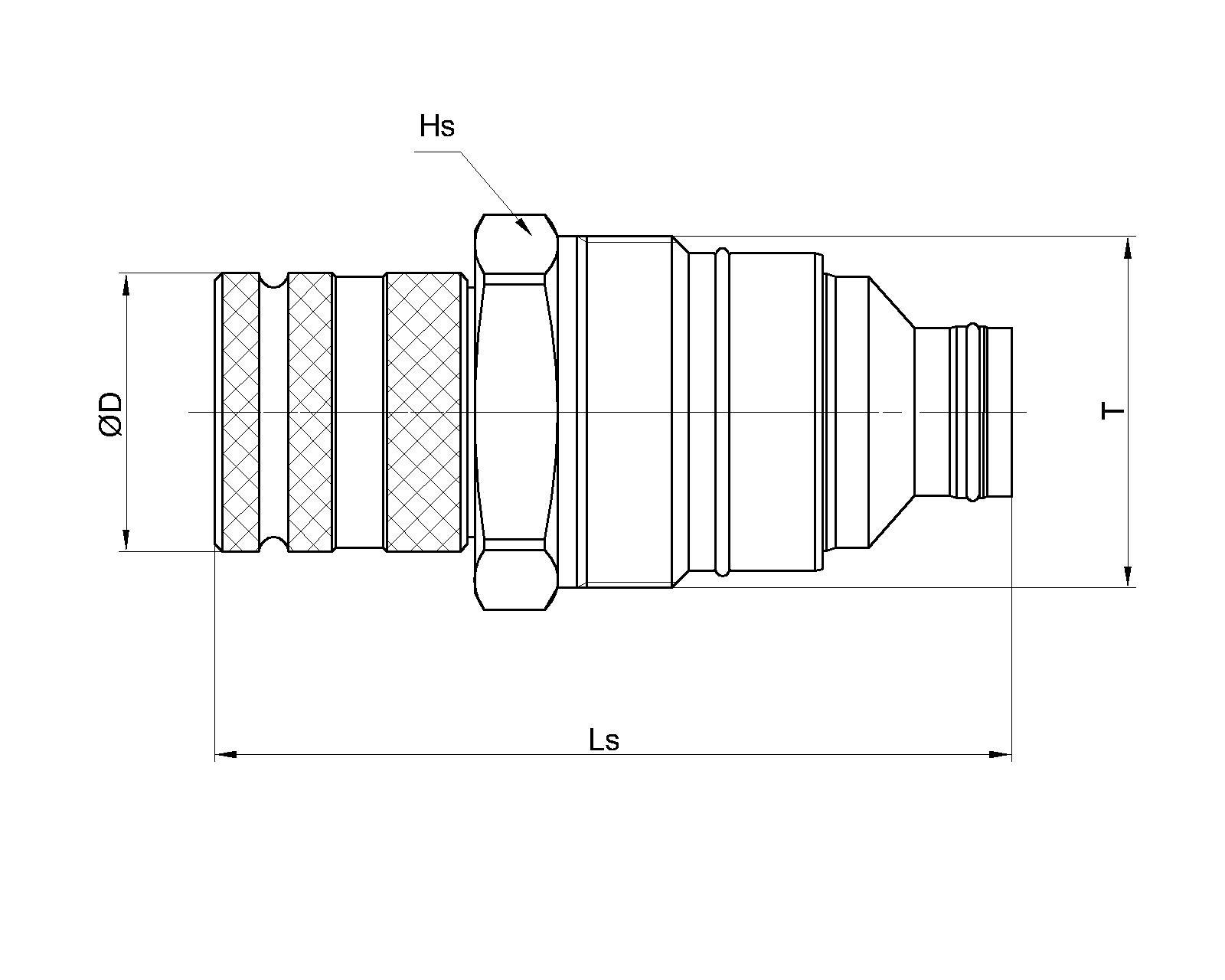 Flat/Flush Face Coupling (Steel) female