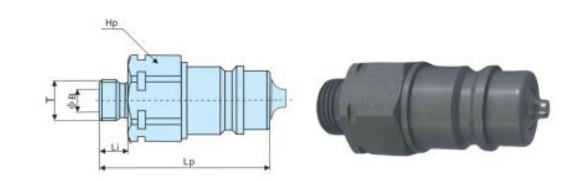 Hydraulic Push-Pull Coupling male