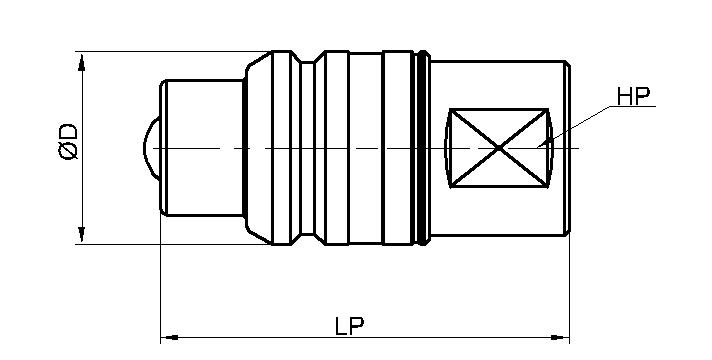 Trailer brake coupling female thread