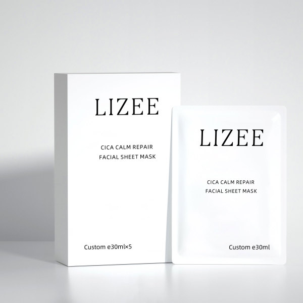 Custom Cica Calm Repair Facial Sheet Mask for Personal and Beauty Clinic Use