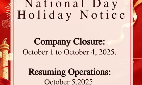 National Day Holiday Notice
