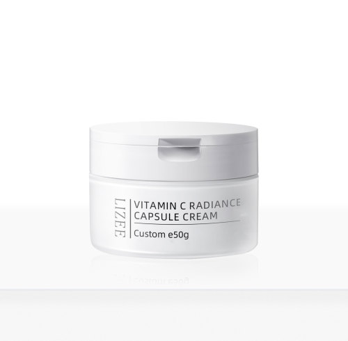 Custom Vitamin C Radiance Capsule Cream | Fresh-Locking Technology | Dual-Texture Gel & Cream, Brightening | Daily Skincare | Private Label Manufacturer