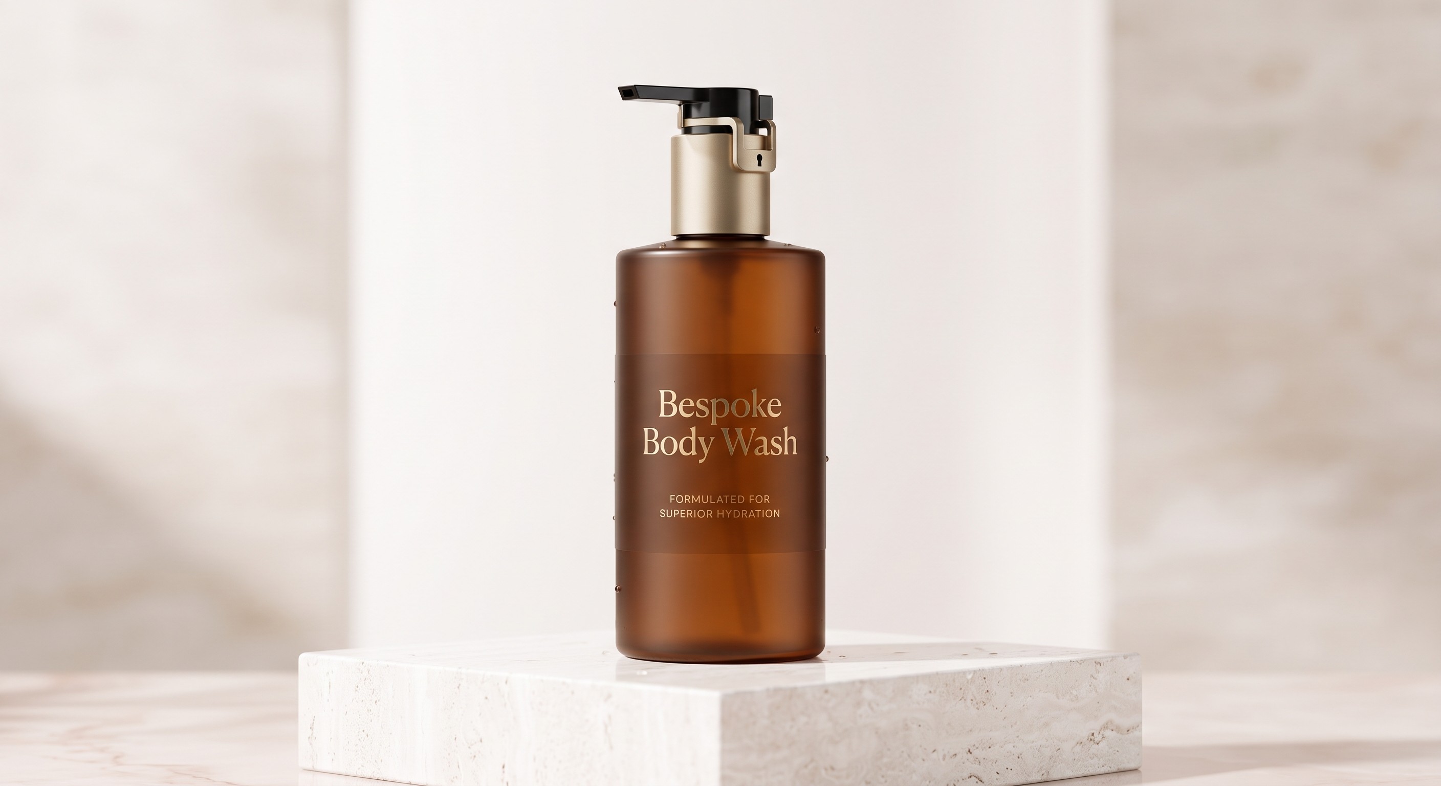 Tamper Proof Hotel Soap Dispensers Design Frosted Amber Pump Bottle