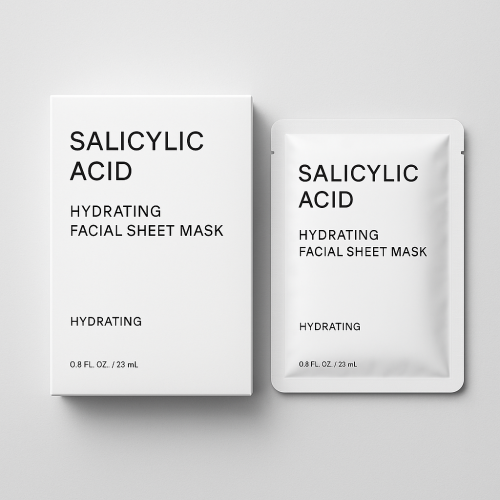 Custom Salicylic Acid Hydrating Facial Sheet Mask for Personal Use