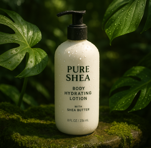 Custom Pure Shea Body Hydrating Lotion for Personal and Family Use