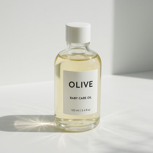 Custom Olive Baby Care Oil for Baby and Family Use
