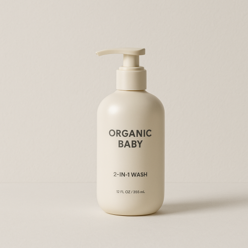 Custom Organic Baby 2-in-1 Wash for Baby and Family Use
