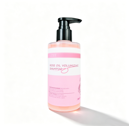 Rose Oil Volumizing Shampoo - Hair Thickening & Shine - Private Label - Wholesale