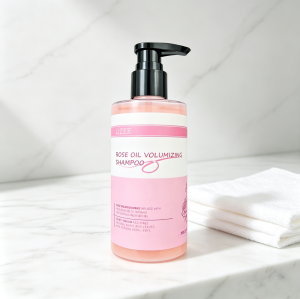 Rose Oil Volumizing Shampoo - Hair Thickening & Shine - Private Label - Wholesale