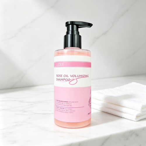 Rose Oil Volumizing Shampoo - Hair Thickening & Shine - Private Label - Wholesale