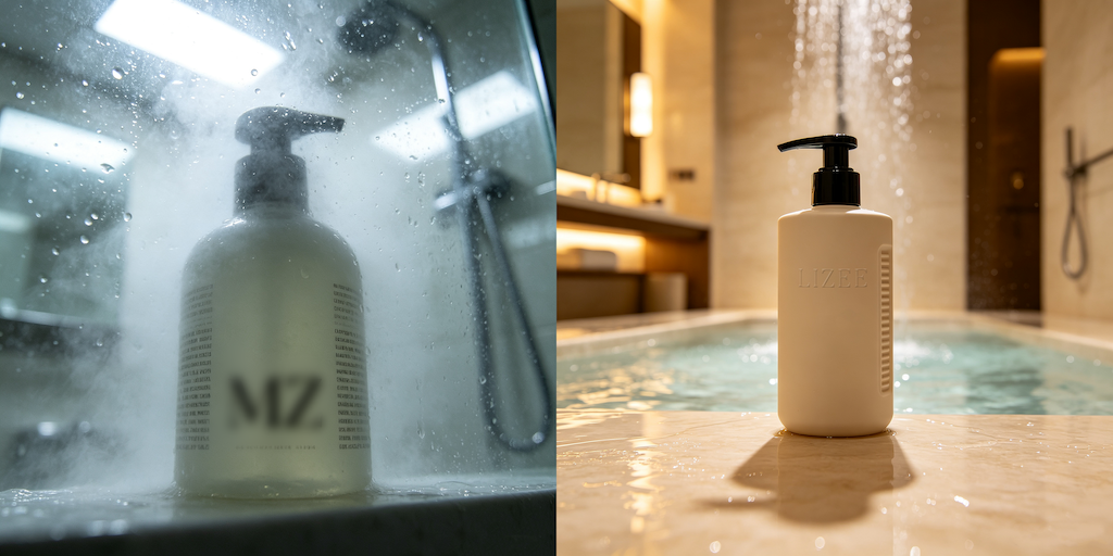 In-shower bottles
