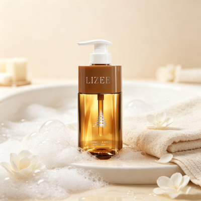 Cedarwood & Amber Body Wash | Luxury Hotel Spa Amenities | OEM Private Label