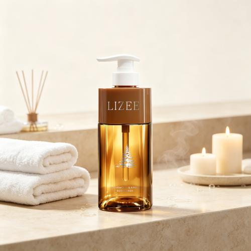 Cedarwood & Amber Body Wash | Luxury Hotel Spa Amenities | OEM Private Label