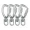 Custom 23kn Ear Shape Snap Hook for Climbing & Emergency Rescue | High-Strength Steel Carabiner Clip