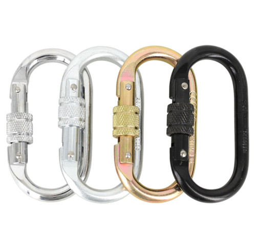 25kN Heavy Duty Steel Carabiner Clip Snap Hook – Rustproof Industrial Strength for Climbing & Rigging