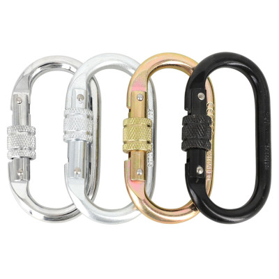 25kN Heavy Duty Steel Carabiner Clip Snap Hook – Rustproof Industrial Strength for Climbing & Rigging