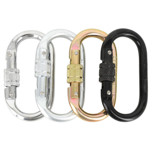 25kN Heavy Duty Steel Carabiner Clip Snap Hook – Rustproof Industrial Strength for Climbing & Rigging