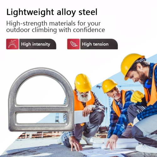 23kN Heavy Duty Steel D-Ring – High Strength Connector for Safety Harness & Lanyard