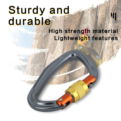 23kN Aluminum Carabiner – High Strength Safety Hook for Climbing & Rescue Gear