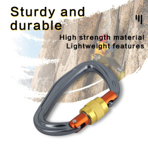 23kN Aluminum Carabiner – High Strength Safety Hook for Climbing & Rescue Gear