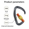 23kN Aluminum Carabiner – High Strength Safety Hook for Climbing & Rescue Gear