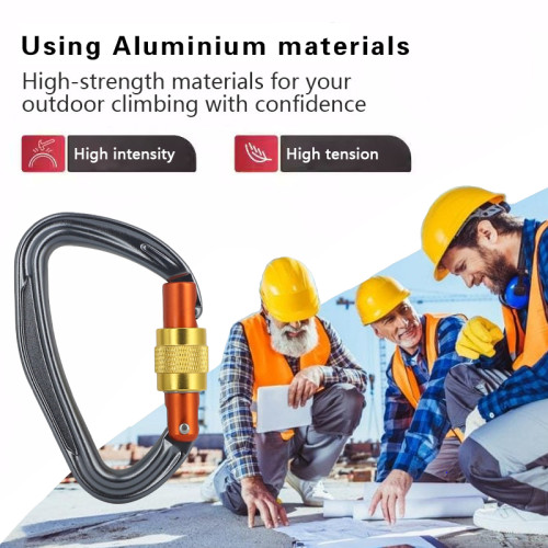 23kN Aluminum Carabiner – High Strength Safety Hook for Climbing & Rescue Gear