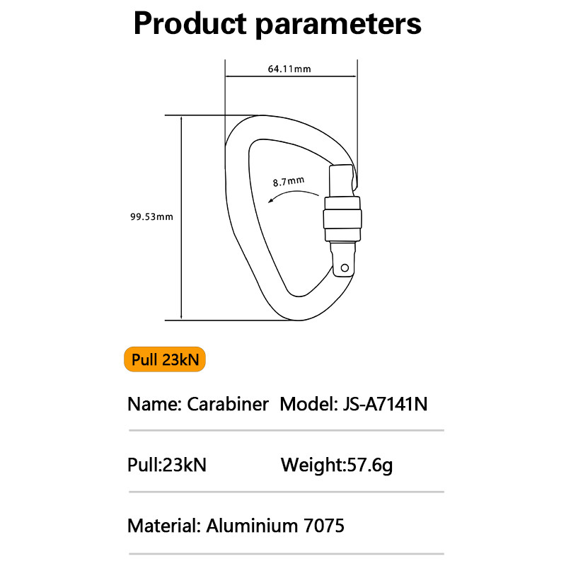 Snap hooks product parameters