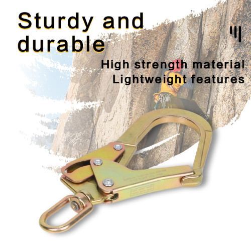 25kN Heavy Duty Steel Snap Hook – High Strength Safety Connector for Harness System
