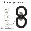 4kN Aluminum Swivel Ring – Lightweight Rotating Connector for Outdoor Gear