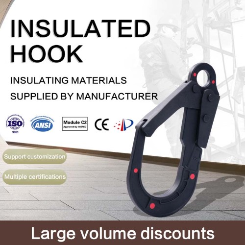 Insulated 23kN Dielectric Snap Hooks – High Strength Connector for Power Utility Gear