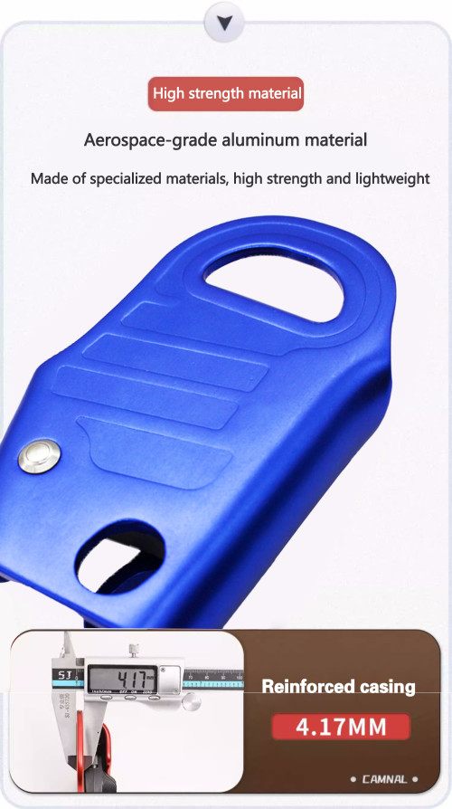650kg Aluminum Chest Ascender – High Strength Rope Climbing Device