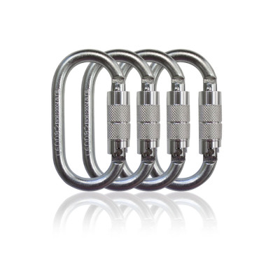 Heavy Duty 25kN Steel Carabiner – High Strength Connector for Safety Harness