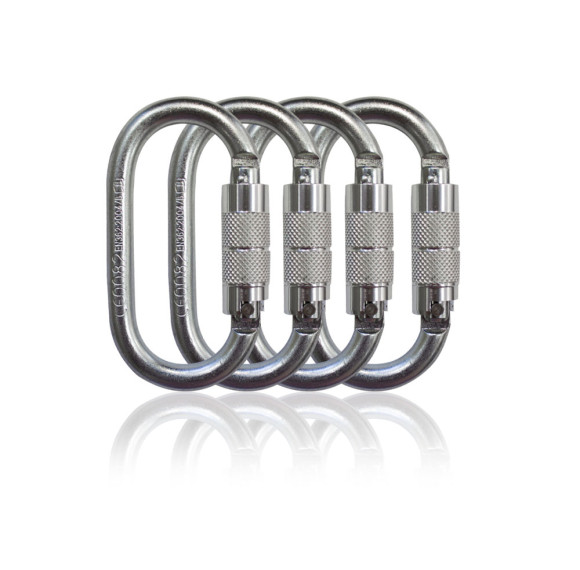 Heavy Duty 25kN Steel Carabiner – High Strength Connector for Safety Harness