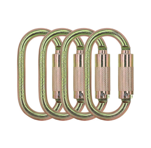 Screw Lock 23kN Steel Carabiner – Secure Clip for Work at Height Applications