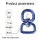 360° Swivel 5kN Aluminum Swivel Ring – Smooth Rotating Hardware for Ropes & Straps