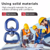 360° Swivel 5kN Aluminum Swivel Ring – Smooth Rotating Hardware for Ropes & Straps