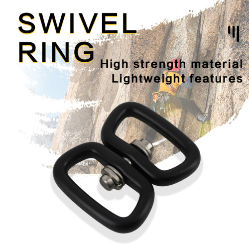 4kN High Strength Aluminum Swivel Ring – Durable Anti-Twist Connector for Climbing Accessories