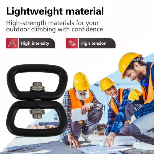 4kN High Strength Aluminum Swivel Ring – Durable Anti-Twist Connector for Climbing Accessories