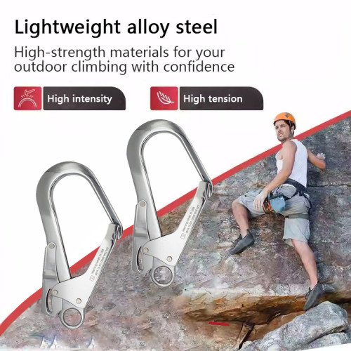 25kN Aluminum Safety Snap Hooks – Reliable Hardware for Fall Protection Systems