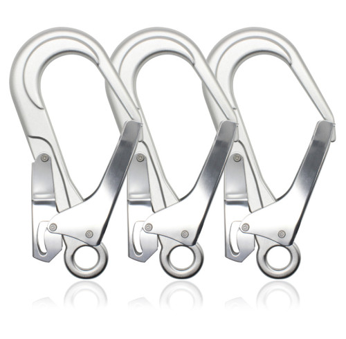 Industrial 20kN Aluminum Snap Hooks – Durable Connector for Rigging & Rope Access