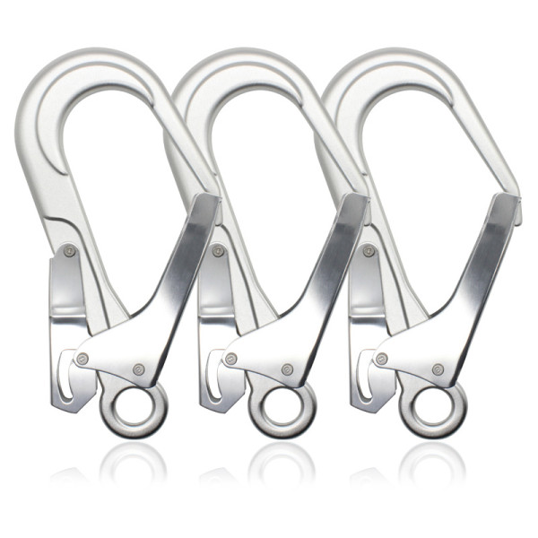 Industrial 20kN Aluminum Snap Hooks – Durable Connector for Rigging & Rope Access