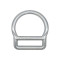 Reinforced 23kN Steel D-Rings – High Strength Connector for Industrial Safety Harness