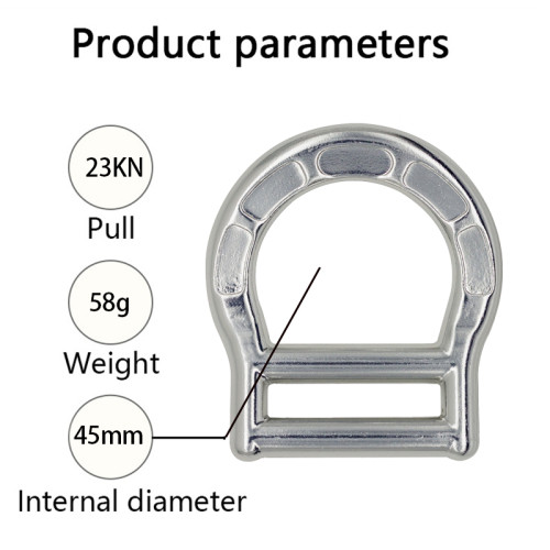 23kN Lightweight Aluminum D-Rings – High-Strength Connector for Industrial Safety Harness